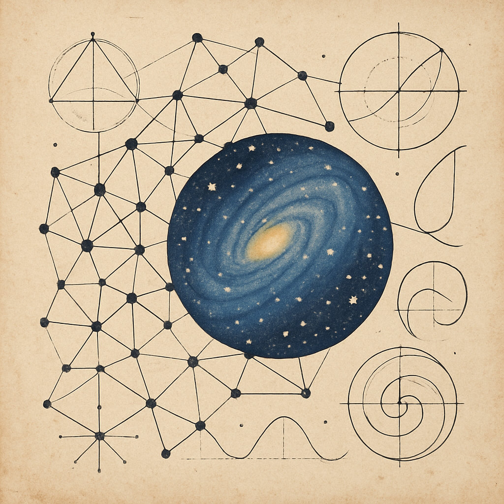 Hand-drawn galaxy and network map for the Parents' Nook Lab